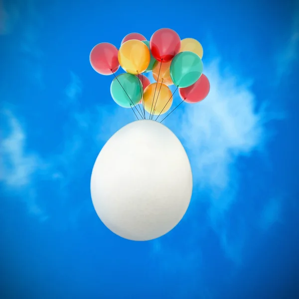 Easter egg on the sky — Stock Photo, Image