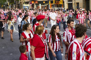 Barcelona, İspanya - 30 Mayıs 2015: İspanya 2015 Kupası Final maçı