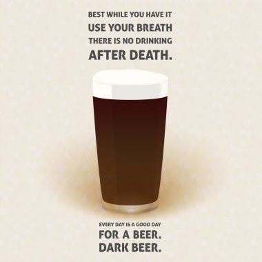 No drinking after death  clipart