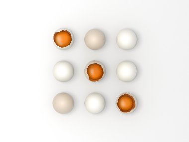 Easter eggs game - Noughts and Crosses 