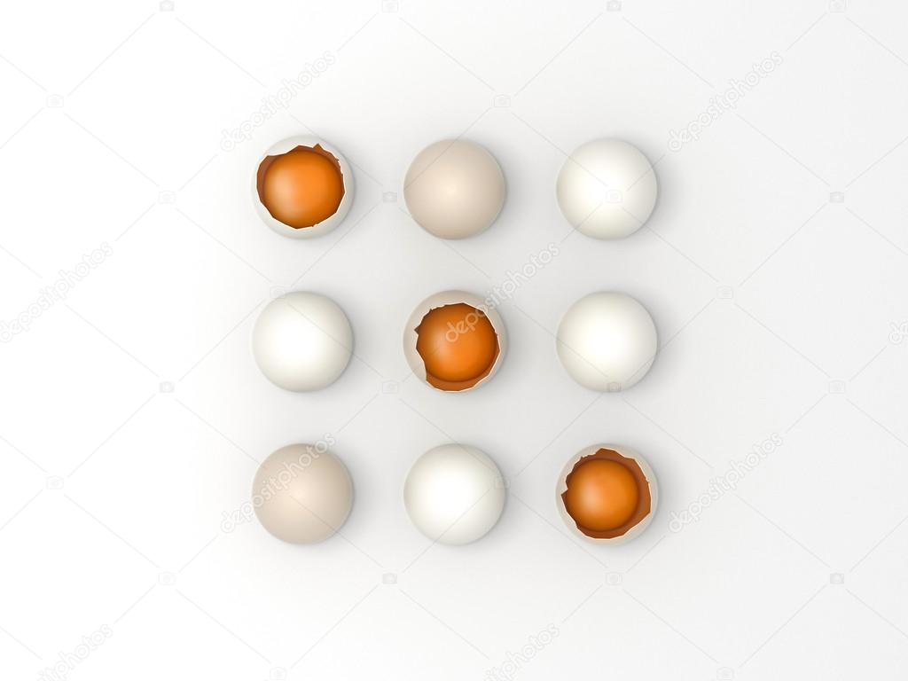 Easter eggs game - Noughts and Crosses 
