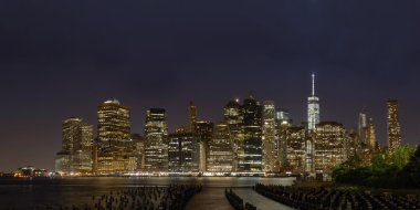 gece manhattan panorama