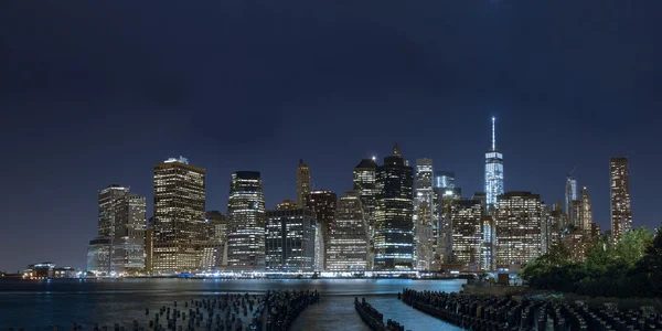 Night Manhattan panorama — Stock Photo, Image