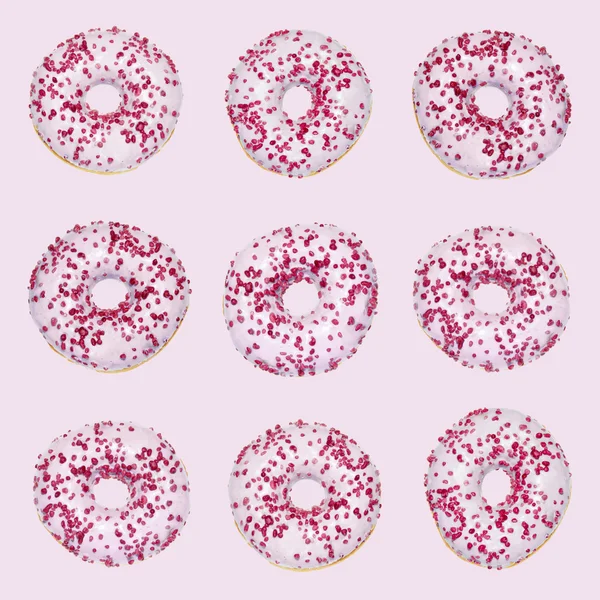 Patrón rosado donut — Foto de Stock