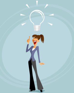 iş kadını fikri ile