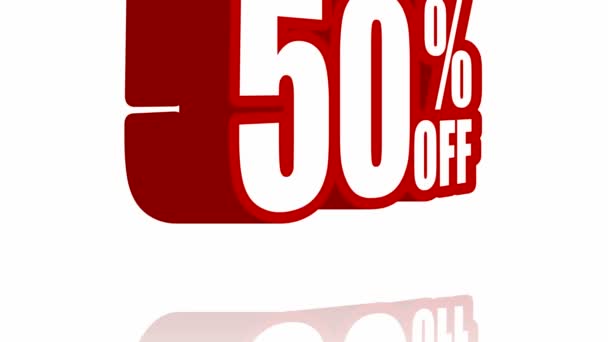 50% sconto salto — Video Stock