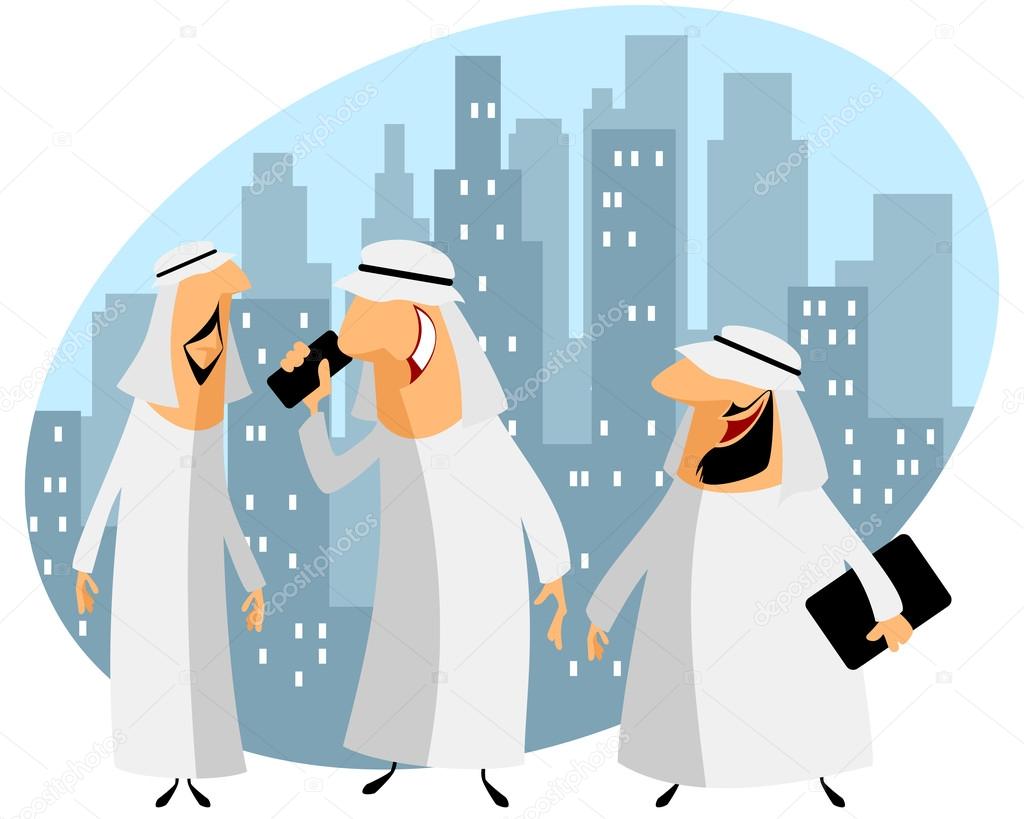 Three arabic businessmen