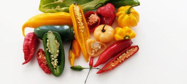 Birçok farklı biber çeşidi, Sao Paulo, Brezilya