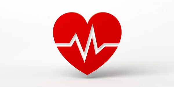 Ícone Ritmo Cardíaco Ilustração Banner — Fotografia de Stock