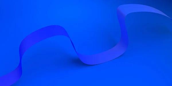 Abstract Background Blue Composition Folded Ribbon Illustration Banner — Stock Photo, Image