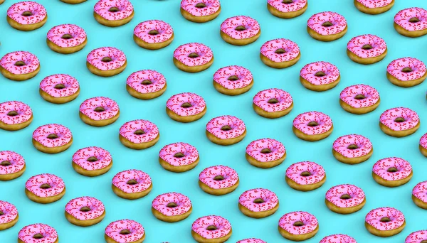 Antecedentes Donuts Comida Plástico Ilustração Doce — Fotografia de Stock