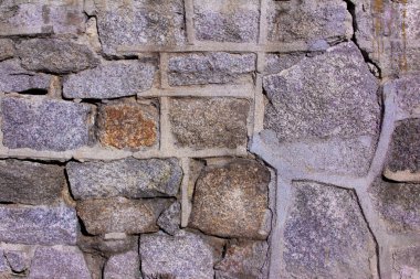 Beton eklemli taş duvar dokusu.