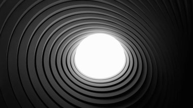 Siyah yuvarlak çizgilerin yüzeyinde kendini aydınlatan top. Dengesizlik hissi.
