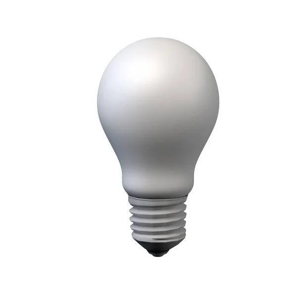 Light Bulb Isolated White Background Illustration — Stock Photo, Image