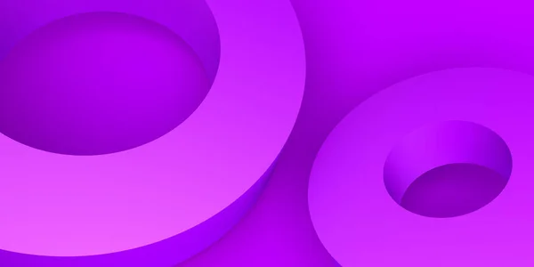 Fundo Abstrato Composição Rosa Com Formas Circulares Ilustração Banner — Fotografia de Stock