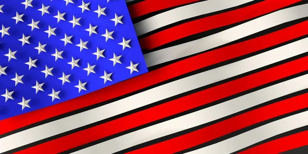 Stars Background Colors American Flag Illustration 4Th July Independence Day — Stock Photo, Image