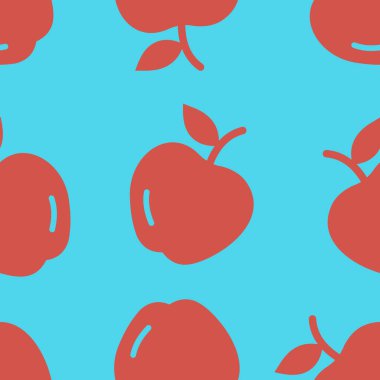 Elma şekilli desenler için pürüzsüz fayanslar.