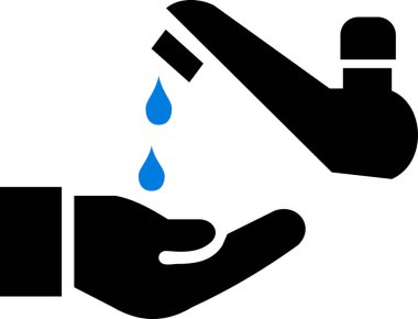 El yıkama ikonu. Vektör. Düz ve modern stil.