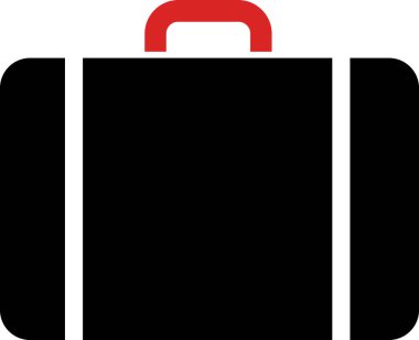 İş adamı evrak çantası ikonu. Vektör. Düz ve modern stil.