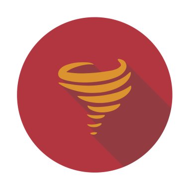 Gölgeli kasırga ikonu. Vektör.