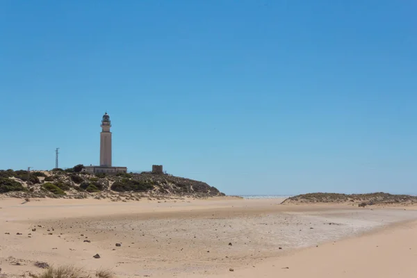Beach Landscape Lighthouse Background — Fotografia de Stock