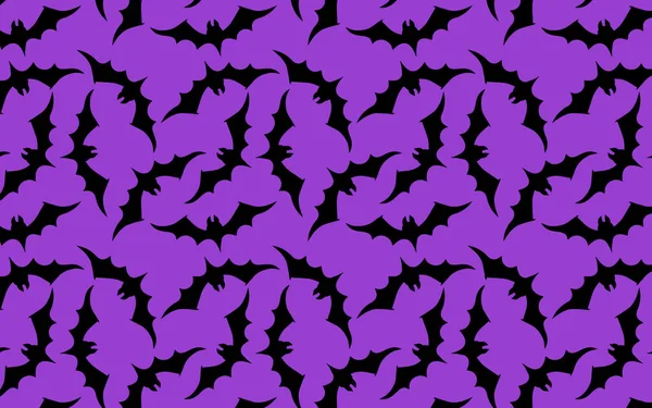 Tile Pattern Background Bat Shapes Banner — Stok Vektör