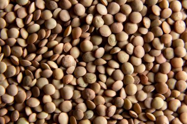 Mercimek arka planı. Doku. Seçici odak.