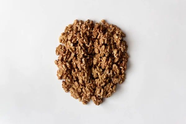 Brain Made Walnuts Intelligence Superfood Selective Focus Brain Food — Stock Photo, Image