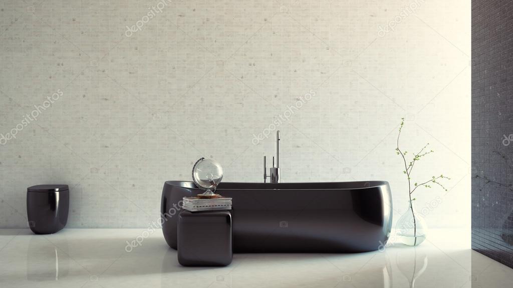 3D Render of Minimalistic Bathroom