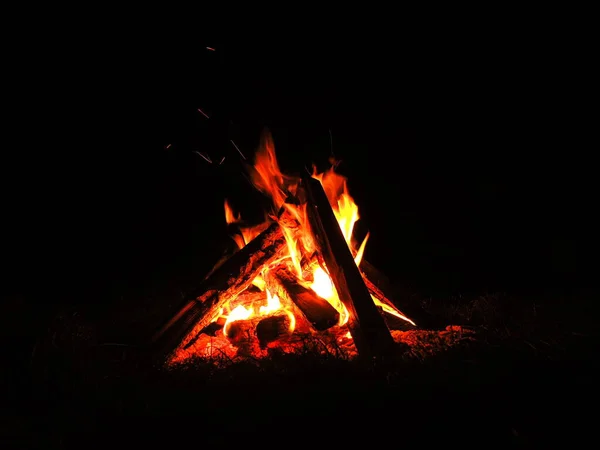 Lagerfeuer Der Nacht — Stockfoto