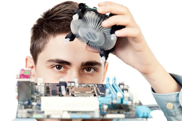 Young computer engineer — Stock Photo, Image