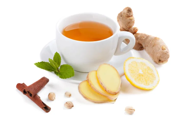 Здоровый имбирный чай — стоковое фото