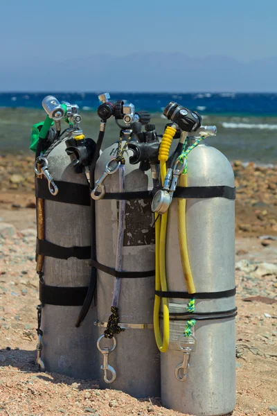 Air tanks for diving — Stock Photo, Image