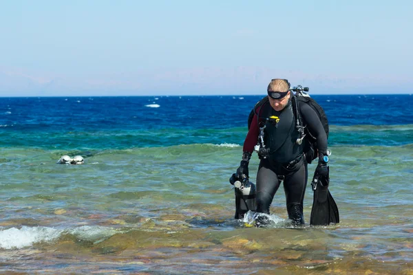 Τεχνικός Δύτης — Φωτογραφία Αρχείου