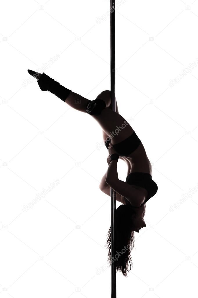 Pole dancer woman