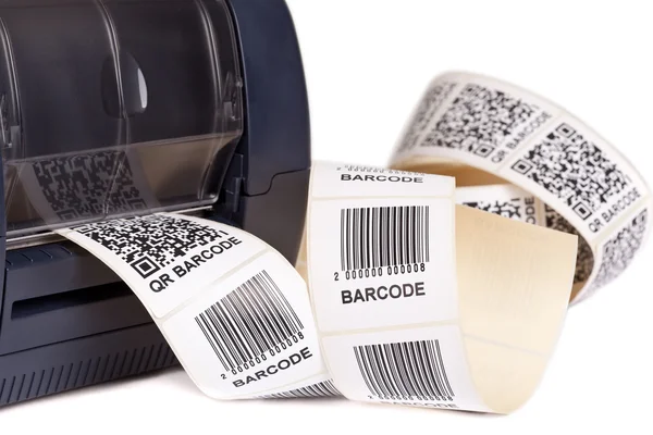 Barcode Label  Printer. — Stock Photo, Image