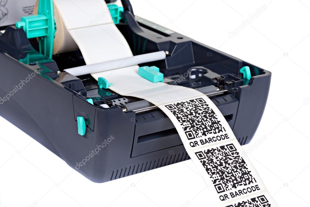 Barcode Label  Printer from the inside.