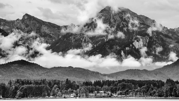 Lake forggen and alps — Stock Photo, Image