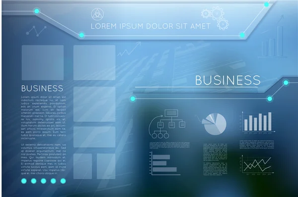 İş şablon sayfa mavi tasarlamak vektör arka planlar ile