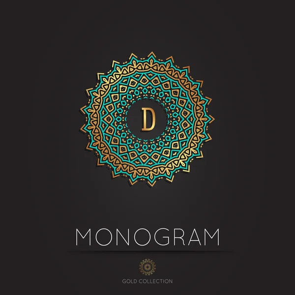 Modernes Monogramm, Logo-Vektorvorlage. Stockvektor