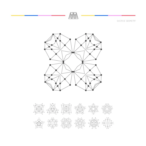 Conjunto de formas geométricas mínimas . — Vector de stock