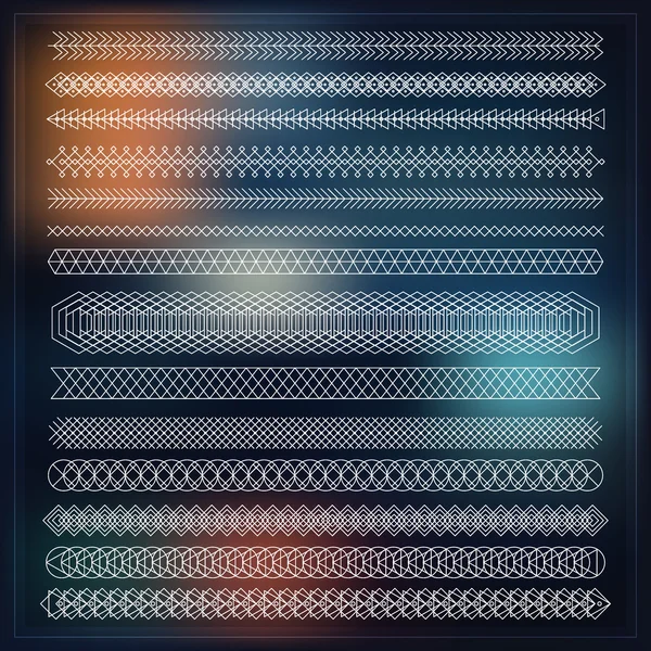 Satır geometrik hipster vintage tasarım öğeleri kümesi 