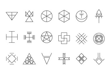 Sada geometrické bederní shapes11