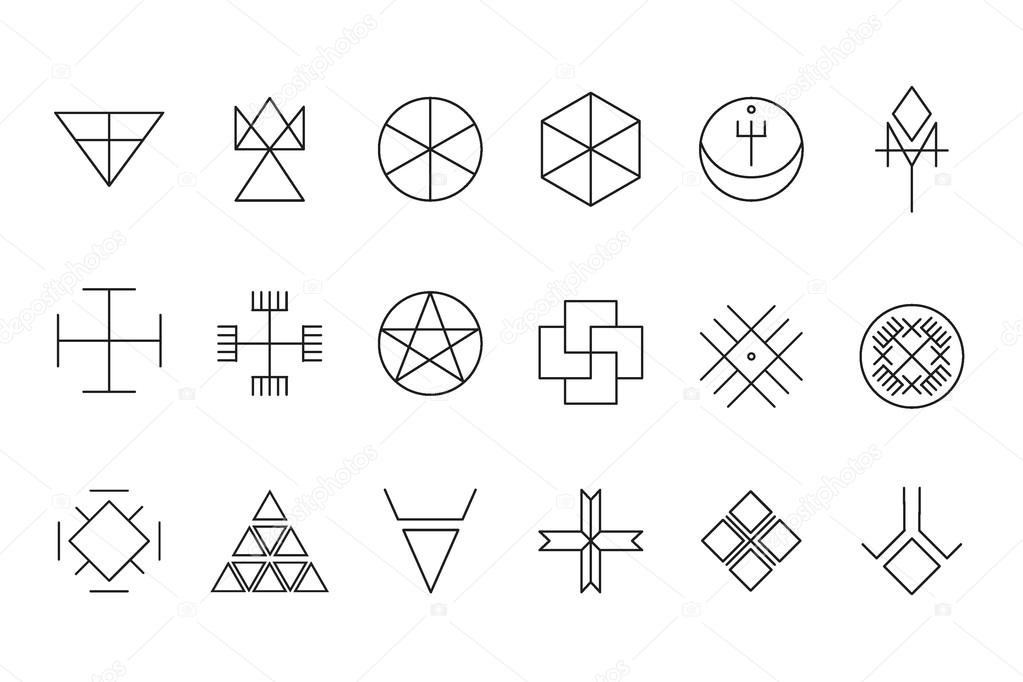 Set of geometric hipster shapes11