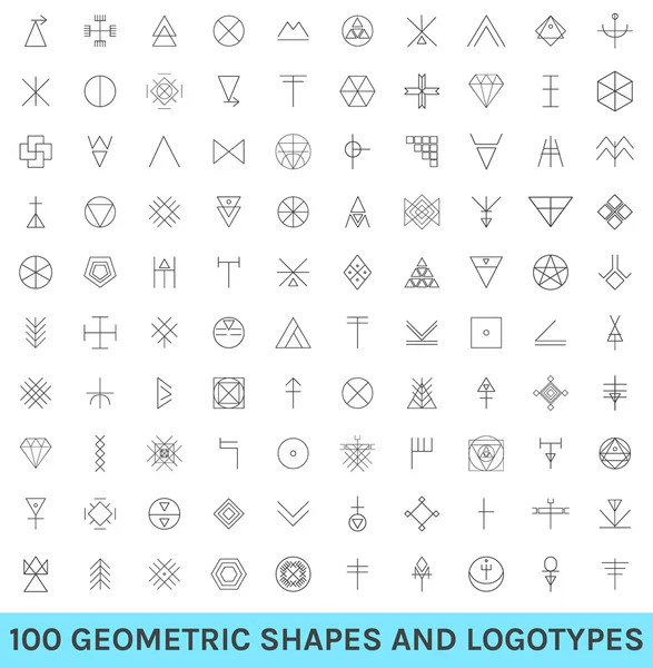 Set of 100 geometric hipster shapes12