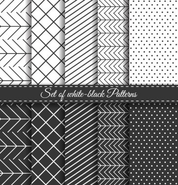 Set of black white Pattern4
