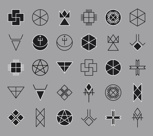 Set of geometric hipster shapes14