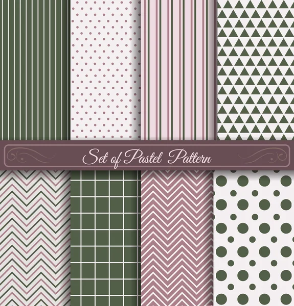 Set of Pastel Pattern845 — 图库矢量图片