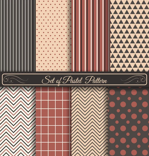 Set of Pastel Pattern55 — Stock Vector