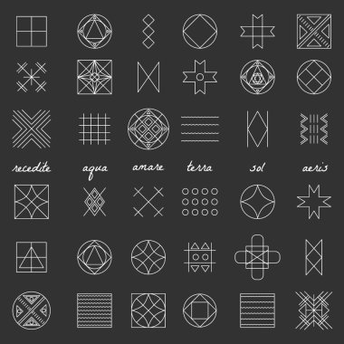 Set of geometric hipster shapes46